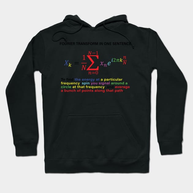 Fourier Transform Formula Hoodie by ScienceCorner